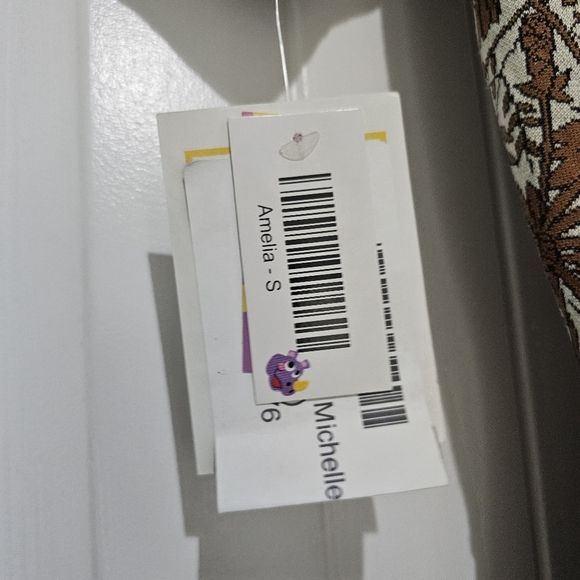 LuLaRoe Brown and White Floral Midi Dress - Picture 3 of 4